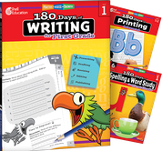 180 Days™: Writing, Spelling, & Printing Grade 1: 3-Book Set