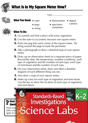 Quick Science Lab: What Is in My Square Meter Now? Grades K-2