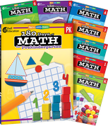 180 Days™: Math PK-6: 8-Book Set