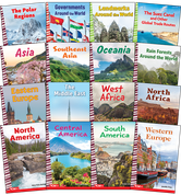 Around the World Social Studies Readers 16-Book Set