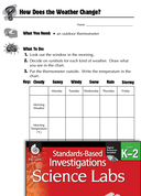 Quick Science Lab: How Does the Weather Change? Grades K-2